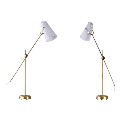 Floor Lamps attributed to Hans Bergström, 1950s, Set of 2-QU-1757408