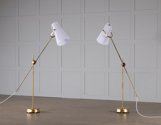 Floor Lamps attributed to Hans Bergström, 1950s, Set of 2-QU-1757408