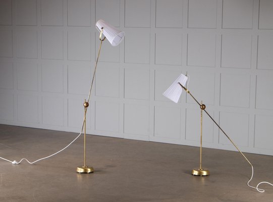 Floor Lamps attributed to Hans Bergström, 1950s, Set of 2-QU-1757408