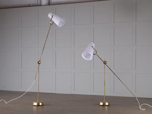 Floor Lamps attributed to Hans Bergström, 1950s, Set of 2-QU-1757408