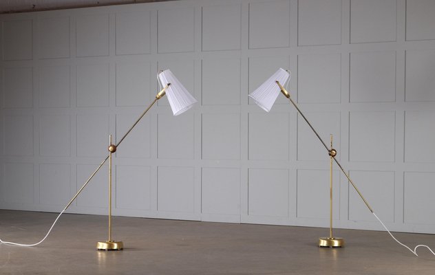 Floor Lamps attributed to Hans Bergström, 1950s, Set of 2-QU-1757408