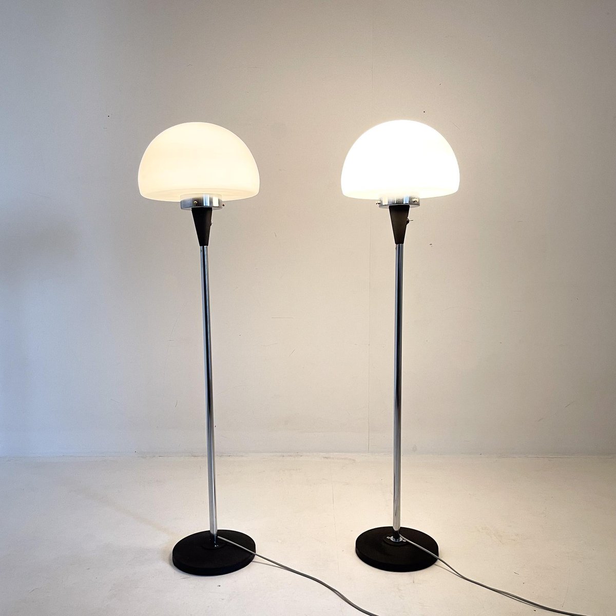 Floor Lamps attributed to Jaroslav Bejvl for Lidokov, 1960s, Set of 2