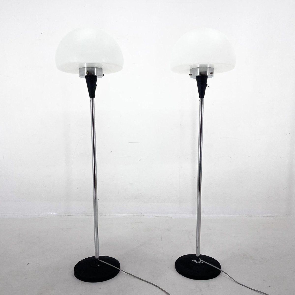 Floor Lamps attributed to Jaroslav Bejvl for Lidokov, 1960s, Set of 2