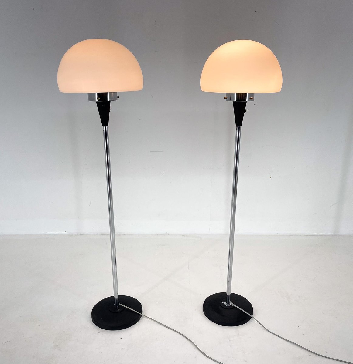 Floor Lamps attributed to Jaroslav Bejvl for Lidokov, 1960s, Set of 2