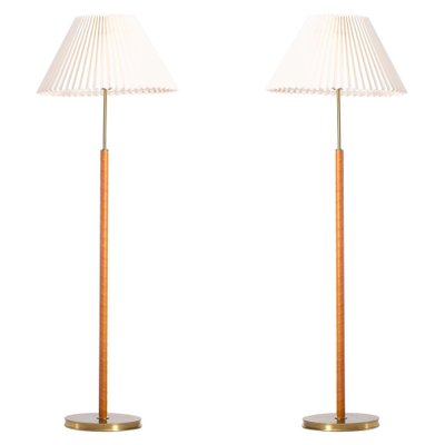 Floor Lamps attributed to Josef Frank for Svenskt Tenn, Sweden, 1980s, Set of 2-QU-1781000