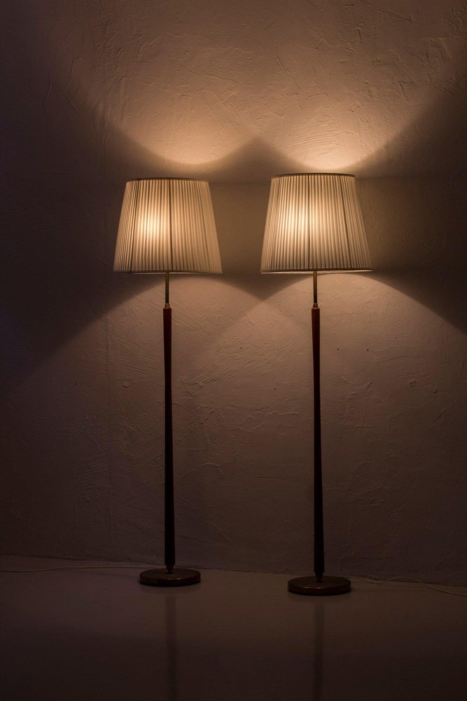 Floor Lamps by Asea, 1950s, Set of 2