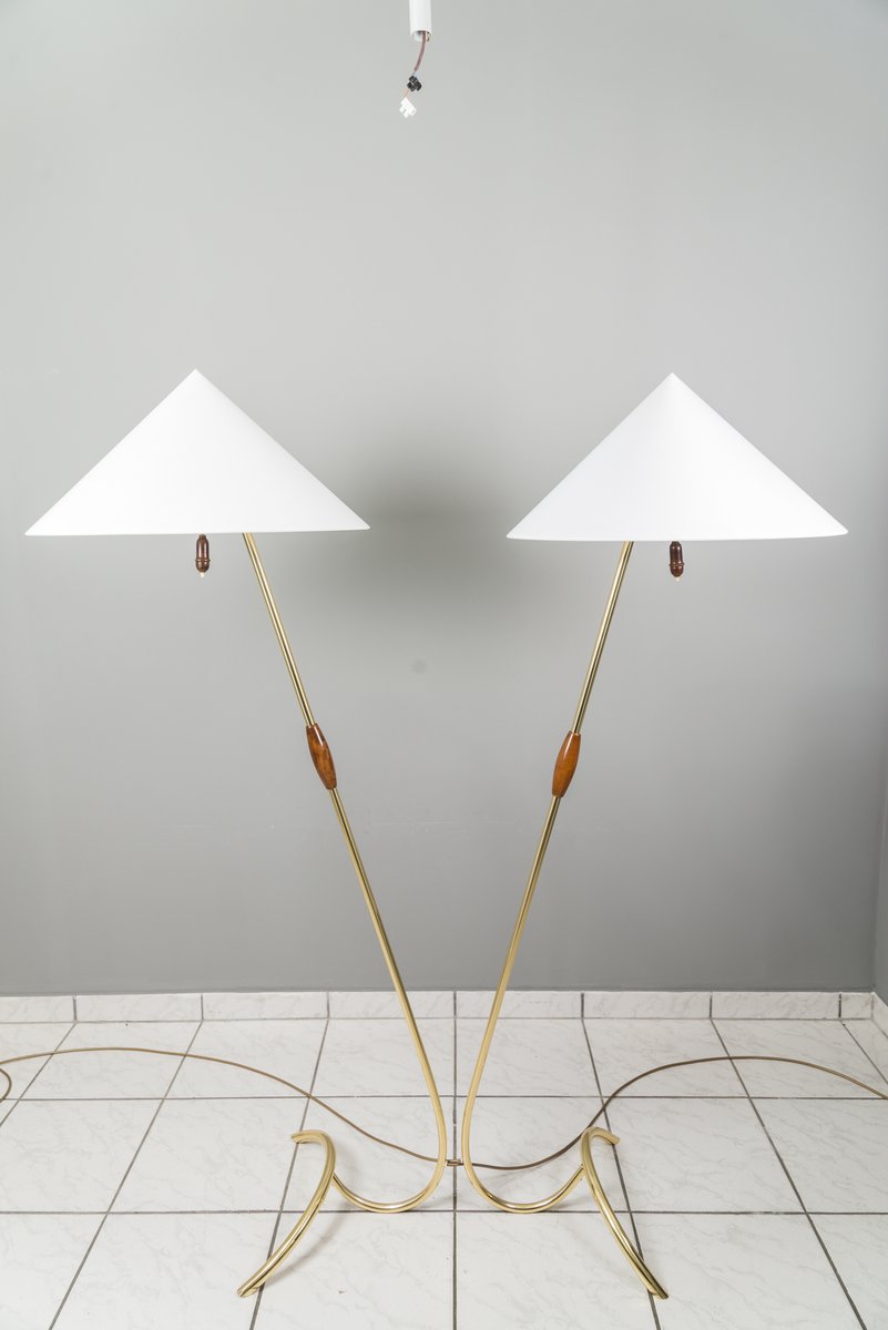 Floor Lamps by Rupert Nikoll, 1950s, Set of 2