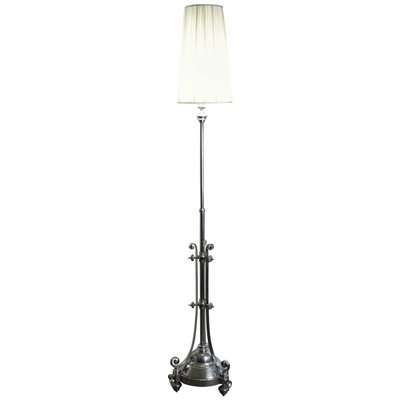 Floor Standing Lamp in Chrome, 1940s-WFS-744821