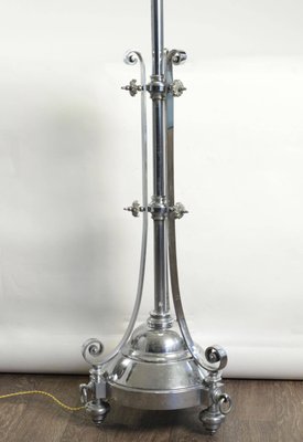 Floor Standing Lamp in Chrome, 1940s-WFS-744821