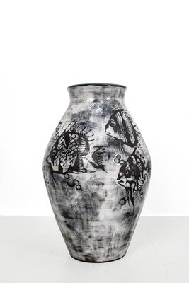 Floor Vase with Fish Pattern-OKG-1435258