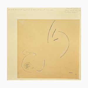 Flor David, Étoile de Moment, 1952, Original Black China Ink and Pencil Drawing-ZCI-783261