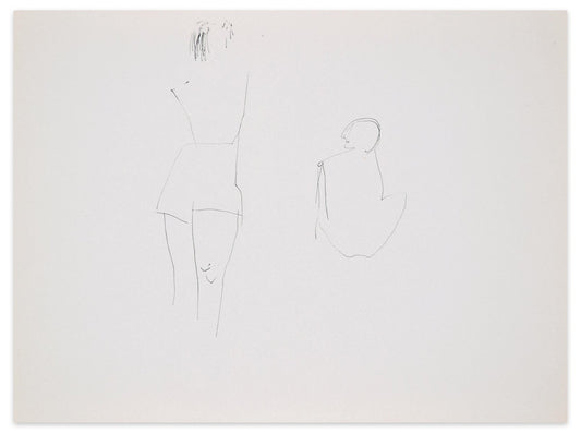 Flor David, Figures, 1950s, Pen on Paper