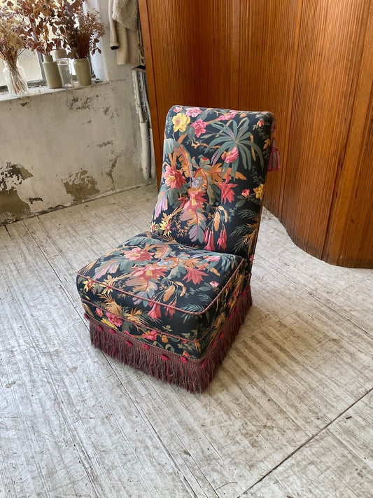 Floral Armchair by Jean Roche, 1980s