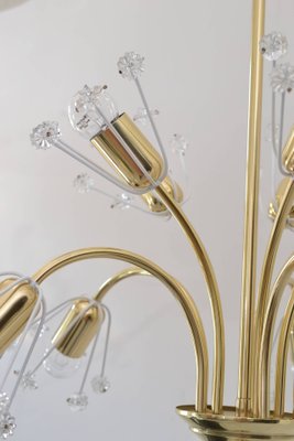 Floral Brass and Glass Sputnik Pendant by Emil Stejnar for Rupert Nikoll, 1950s-SPD-843760