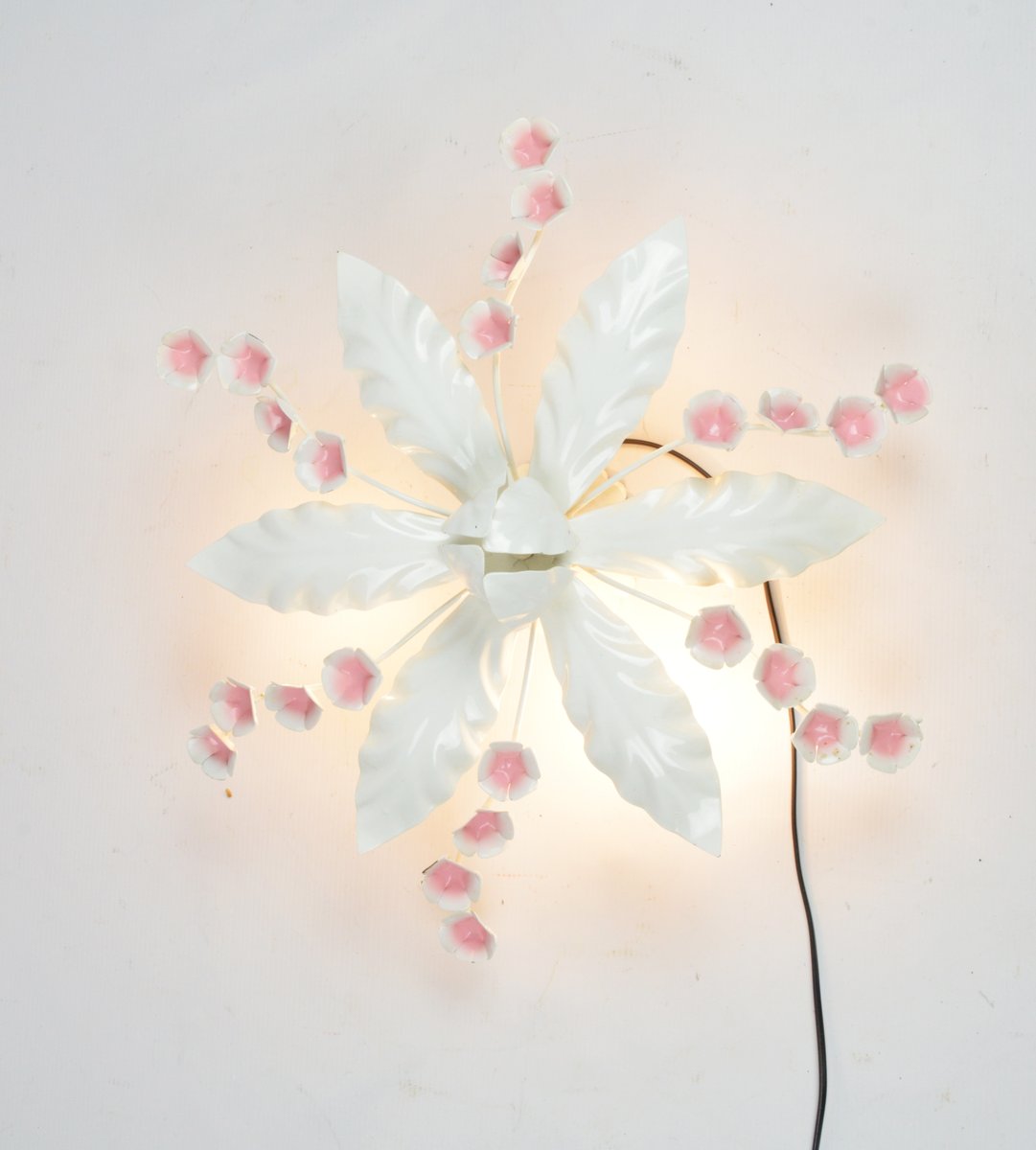 Floral Ceiling Lamp, 1970s