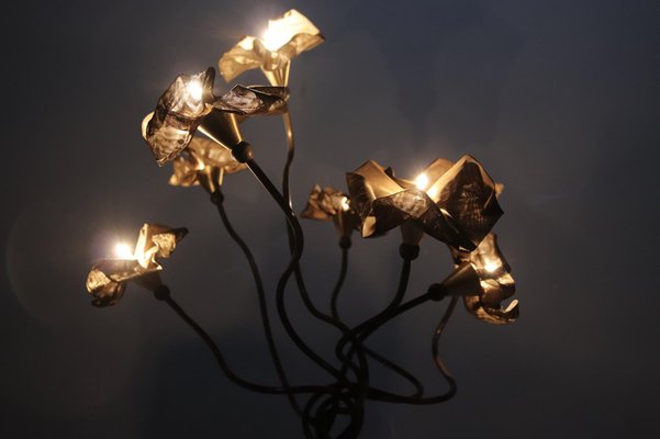 Floral Lamp in Brass Tulle-OWS-1139555