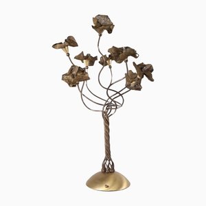 Floral Lamp in Brass Tulle-OWS-1139555