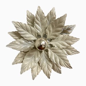 Floral Lamp in White with Gold Leaf-SZM-1770470