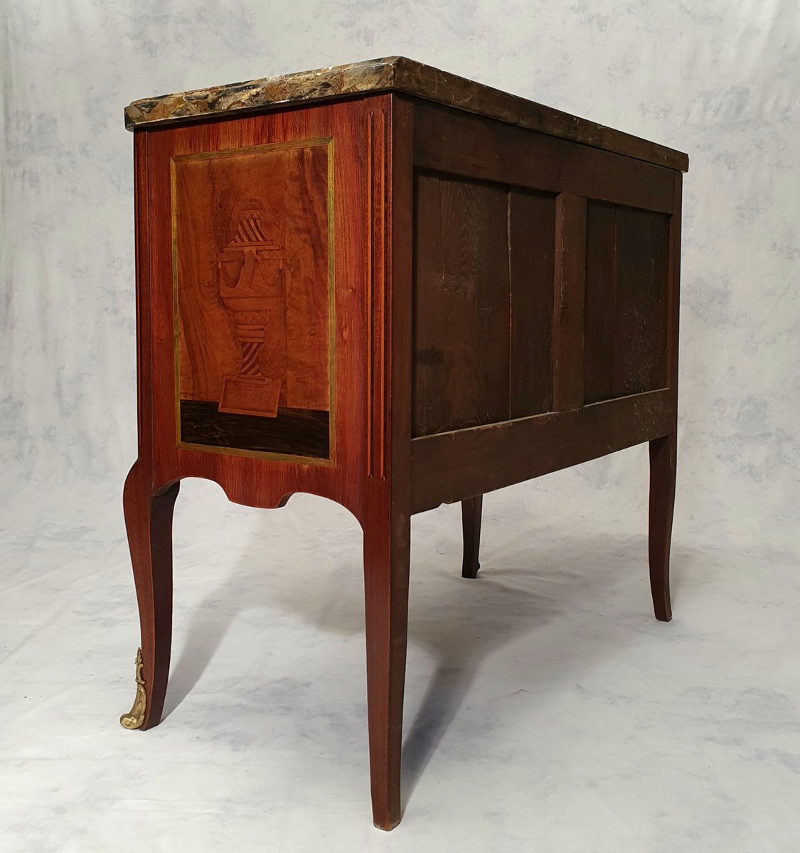 Floral Marquetry Rosewood Chest of Drawers