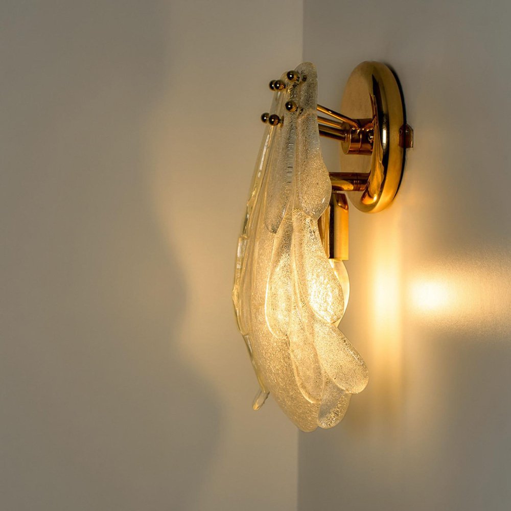 Floral Wall Light in Murano Glass by Barovier and Toso, 1969