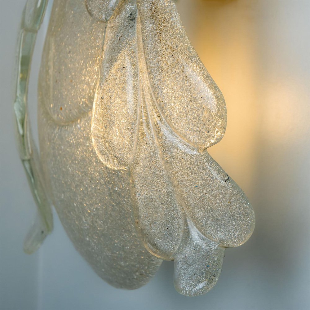 Floral Wall Light in Murano Glass by Barovier and Toso, 1969