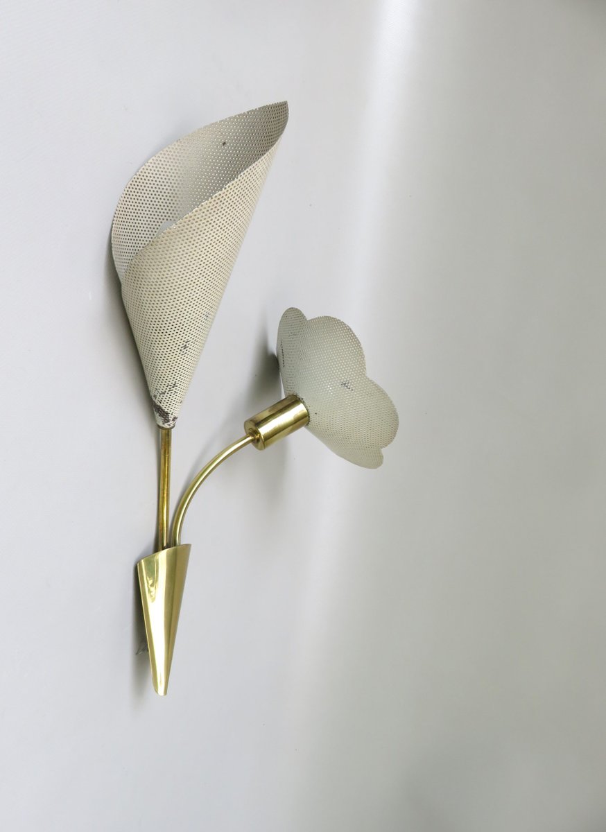 Floral Wall Lights, 1950s, Set of 2