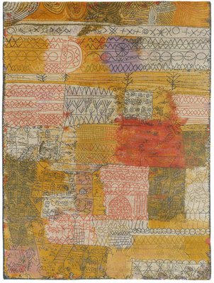 Florentin Villa Quarter Art Rug in the Style of Paul Klee, 1926-IEI-1332130