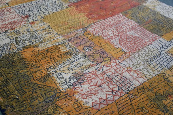 Florentin Villa Quarter Art Rug in the Style of Paul Klee, 1926-IEI-1332130