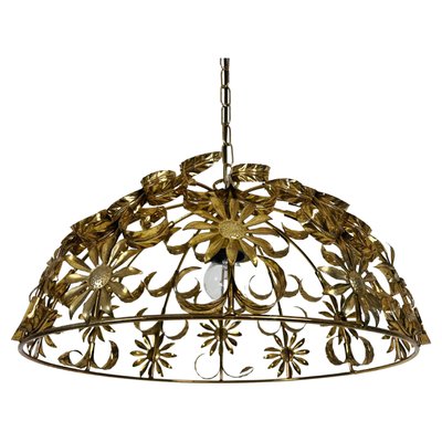 Florentine Flower Shape Pendant Lamp attributed to Banci Firenze, 1970s-PUK-1428255