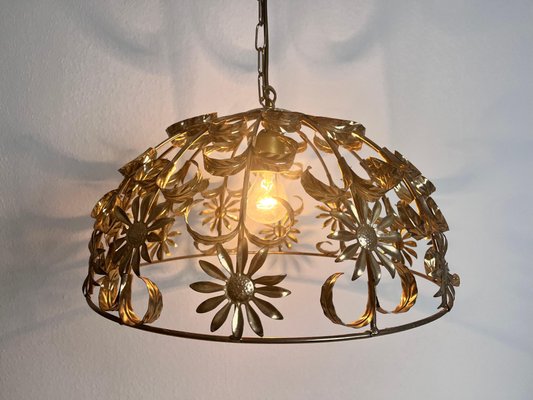 Florentine Flower Shape Pendant Lamp attributed to Banci Firenze, 1970s-PUK-1428255