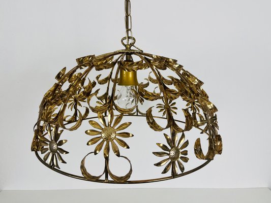 Florentine Flower Shape Pendant Lamp attributed to Banci Firenze, 1970s-PUK-1428255