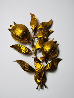 Florentine Flower Shape Wall Lamp attributed to Hans Kögl, Germany, 1950s-PUK-2024104