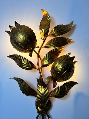 Florentine Flower Shape Wall Lamp attributed to Hans Kögl, Germany, 1950s-PUK-2024104