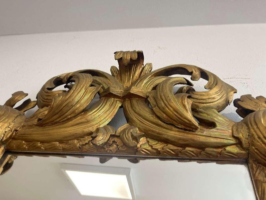 Florentine Mirror with Acanthus Leaf Carving-PXE-2041667