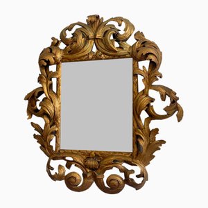 Florentine Mirror with Acanthus Leaf Carving-PXE-2041667