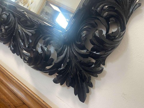 Florentine Mirror with Wood Carving