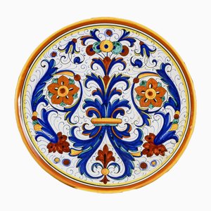 Flower and Decorative Tray Dish from l.V. Deruta, Italy, 1990s-RAQ-1777937