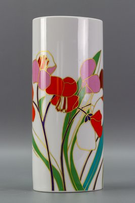 Flower Cylinder Vase in Porcelain by Wolf Bauer for Rosenthal, Germany-KEG-1086744