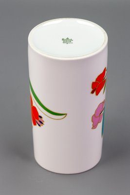 Flower Cylinder Vase in Porcelain by Wolf Bauer for Rosenthal, Germany-KEG-1086744