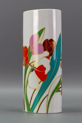 Flower Cylinder Vase in Porcelain by Wolf Bauer for Rosenthal, Germany-KEG-1086744