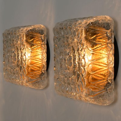 Flower Glass Flush Mount or Wall Sconce, 1960s-VDW-1300445