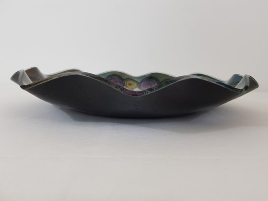 Flower Patterned Glass Dish by Carlo Pagani, 1950s-DOA-647021