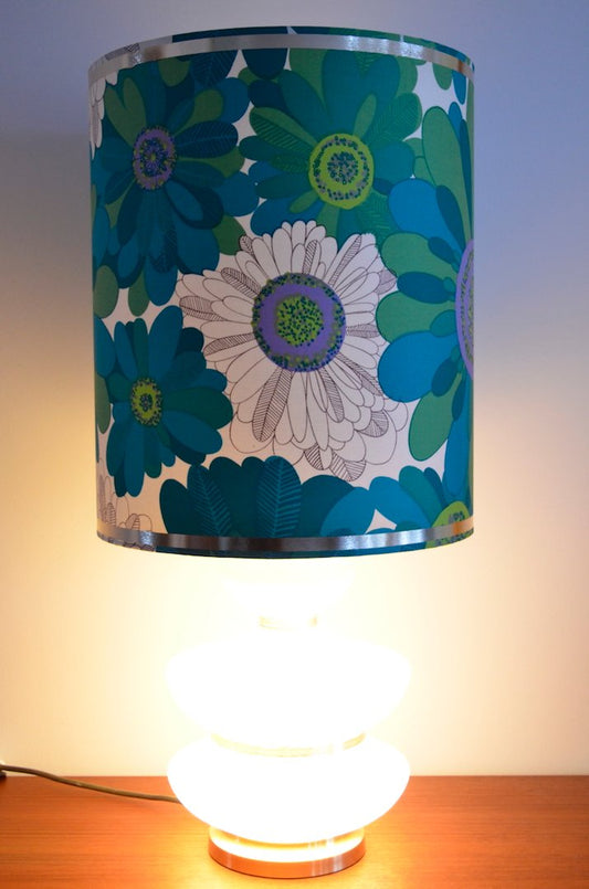 Flower Power Style Table Lamp, 1970s