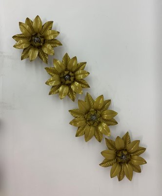 Flower Sconce, 1970s, Set of 4-BGP-1113626