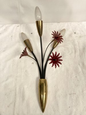 Flower Sconces, 1950s, Set of 2-VRR-1786764