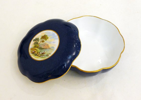 Flower-Shaped Box in Porcelain from Copelands, 1890s-RNR-1823844