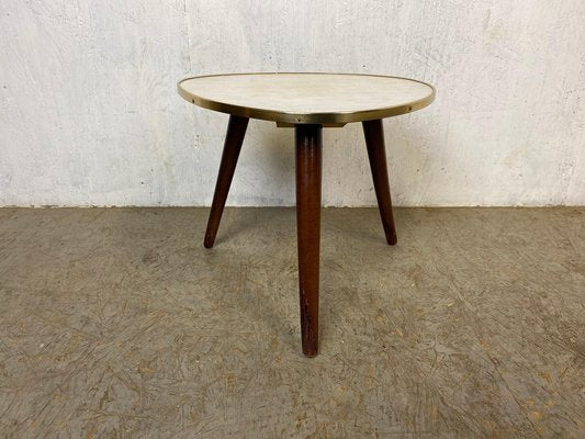 Flower Stool with Three Wooden Feet, 1950s-GPQ-1782301