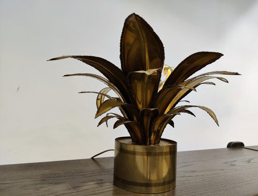 Flower Table Lamp from House Jansen, 1970s-IRH-1137588