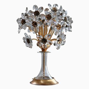 Flower Table Lamp in Crystal Glass Chalice from Palwa-FJP-1798549