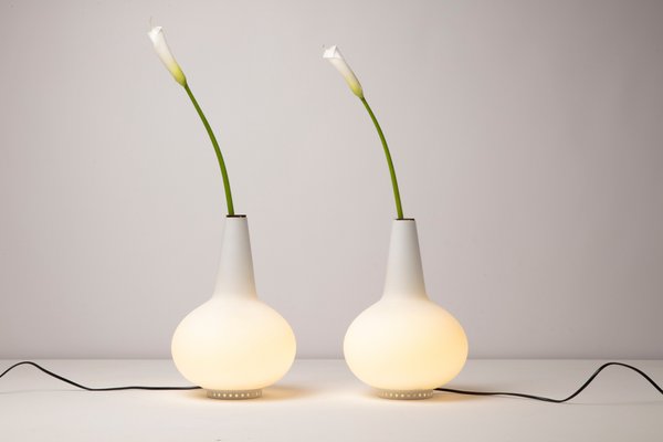 Flower Table Lamps Mod. 1837 by Max Ingrand for Fontana Arte, 1960s, Set of 2-DZU-1991848